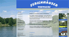 Desktop Screenshot of ferienhaeuser-vorwachs.de